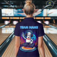 Load image into Gallery viewer, Funny Bowling Pins Music Shirt Custom Neon Bowling Jersey for Women Polo &amp; 1/4 Zip Bowling Gift QZT790