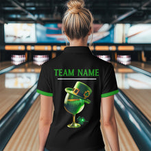Load image into Gallery viewer, Green Bowling Shirt Custom St Patrick Day for Men Women Quarter-Zip Bowling Jersey QZT622