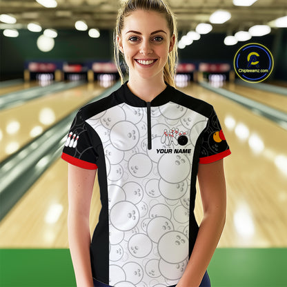 Custom Red Dragon Bowling Shirts for Men Women Team Bowling Polo & Quarter Zip MBL86