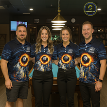 Load image into Gallery viewer, Personalized Funny Wolf 8 Ball Pool Women Billiard Polo &amp; 1/4 Zip, Billiard Shirt, Billiard Team Jerseys NNT144