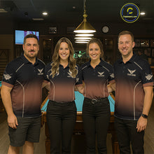 Load image into Gallery viewer, Black And Brown 8 Ball Pool Women Billiard Polo &amp; 1/4-Zip Shirt Custom Billiard Balls Jerseys NYN2442