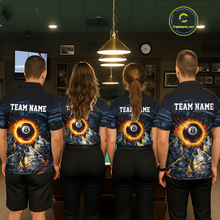 Load image into Gallery viewer, Personalized Funny Wolf 8 Ball Pool Women Billiard Polo &amp; 1/4 Zip, Billiard Shirt, Billiard Team Jerseys NNT144