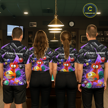 Load image into Gallery viewer, Custom Funny Purple Chicken 9 Ball Pool Billiard Shirt for Men Polo &amp; 1/4 Zip, Billiard Team Jerseys NNT157