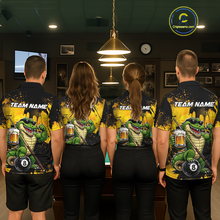 Load image into Gallery viewer, Custom Beer Alligator 8 Ball Pool Shirts Billiard Shirt for Women Billiard Team Jersey Billiard League NNT182