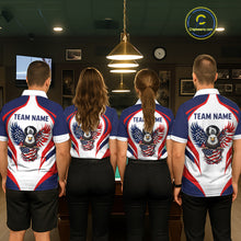 Load image into Gallery viewer, Custom 250 Years Freedom Eagle 8 Ball Pool Billiard Shirt For Women Patriotic Billiard Apparel NYN2633
