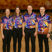 Load image into Gallery viewer, Funny Raccoon Bowling for Women Custom Bowling League Jersey Polo &amp; 1/4-Zip Bowling Outfit QZT903
