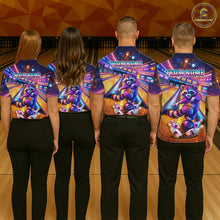 Load image into Gallery viewer, Funny Raccoon Bowling for Women Custom Bowling League Jersey Polo &amp; 1/4-Zip Bowling Outfit QZT903