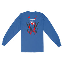 Load image into Gallery viewer, Flame Bowling Custom Name and Team Name Bowling Long Sleeve Shirts, Gift For Bowlers D02 NQS9900
