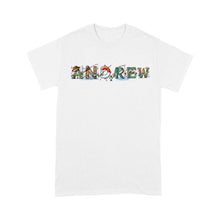 Load image into Gallery viewer, Personalized custom name fishing shirt for fisherman Unisex T-Shirt