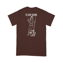 Load image into Gallery viewer, Floral 8 Ball Billiard Shirt, Custom Ladies Pool Team Billiard T-Shirt, Best Billiard Gift Idea TDM3893