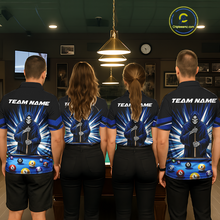 Load image into Gallery viewer, Custom Grim Reaper 8 Ball and 9 Ball Billiard Shirts for Women Billiard League Billiard Team Shirts NNT105