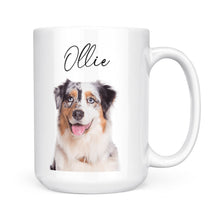 Load image into Gallery viewer, Personalized dog mug Custom dog's Name and photo Gifts for dog lovers dog mom gifts - FSD1316D08