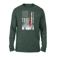 Load image into Gallery viewer, Deer hunting Long sleeve USA flag Shirts for Deer hunter - FSD869