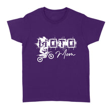 Load image into Gallery viewer, Moto Mom T-shirt, Cool Biker Mom Women Shirt, Motorcycle Shirt for Mom Mother&#39;s Day Gift, Motocross Mom NMS336