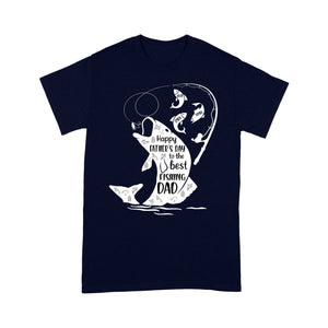Fishing gifts for dad Happy Father's day to the best fishing Dad custom Name funny dad fishing Standard T-shirt FSD1903D06