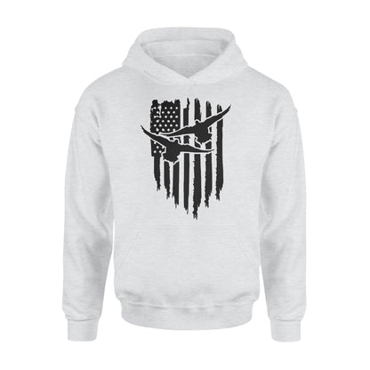 Duck Hunting American Flag Clothes, Shirt for Hunting NQS121- Standard Hoodie