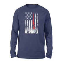 Load image into Gallery viewer, Deer hunting Long sleeve USA flag Shirts for Deer hunter - FSD869