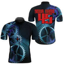 Load image into Gallery viewer, Custom Cycling Jersey Sprocket Mountain Bike Cycle Racing Bicycling Shirt Road Biking - Blue| NMS833