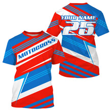 Load image into Gallery viewer, Custom name number motocross jersey UPF30+ kids &amp; adults dirt bike motorcycle off-road racing shirt NMS1034