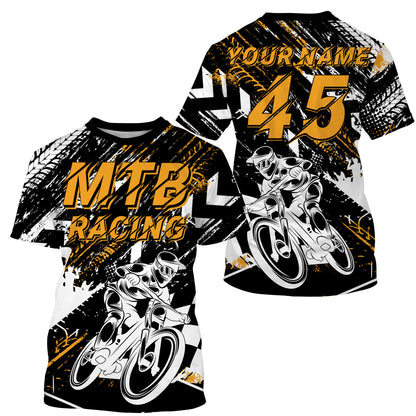 Personalized MTB jersey UPF30+ Mountain bike gear Downhill trails cycling top Adult kid MTB shirt | SLC100