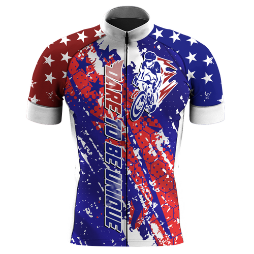 Custom American Mens cycling jersey UPF50+ USA Biking shirt with pockets Full zip road bike tops| SLC07