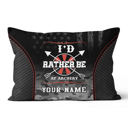 Personalized Camouflage US Flag Archery Pillow Custom Archery Gift Ideas VHM0868