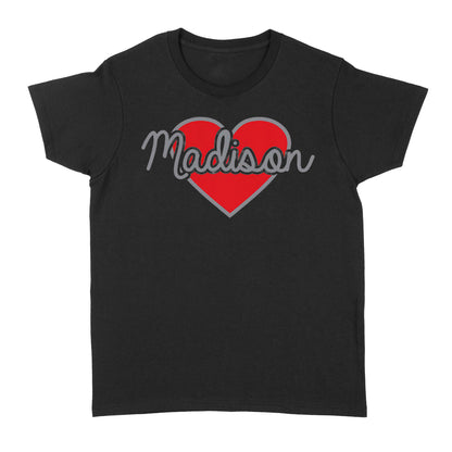 Heart Personalized Valentine T-shirt - Gift for Boyfriend, Girlfriend on Valentine day - FSD1007