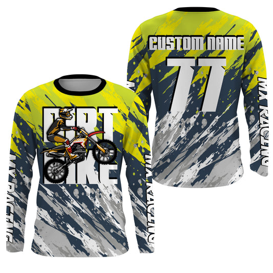 Dirt bike riding jersey Motocross custom off-road MX UPF30+ youth men women racing motorcycle PDT123