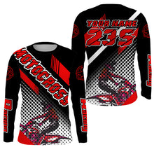 Load image into Gallery viewer, Custom MX Jersey UPF30+ Red Dirt Bike Shirt For Men Women Youth Freestyle Motocross Long Sleeve PDT468