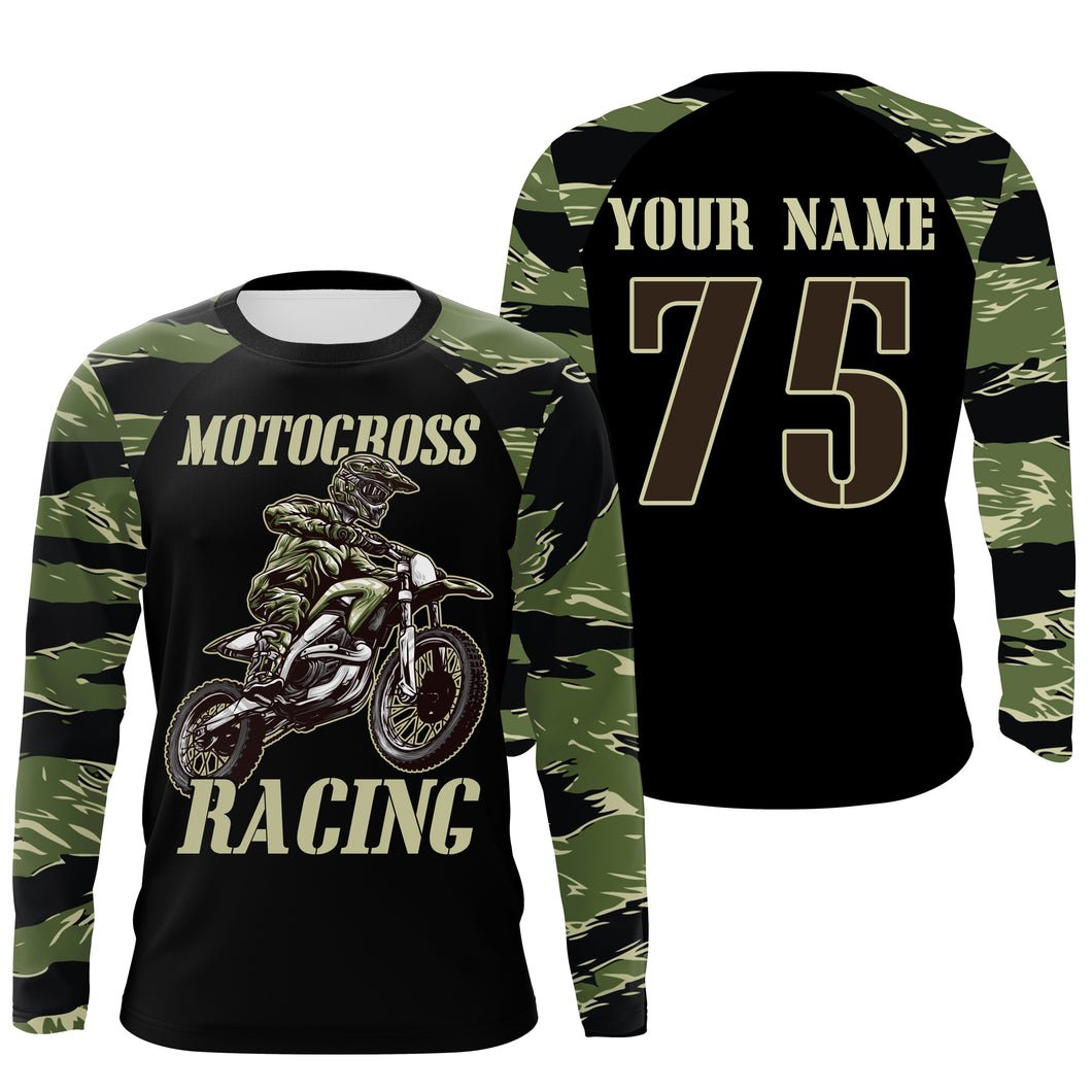 Adult&youth off-road jersey dirt bike custom UPF30+ motocross racing extreme camo motorcycle shirt PDT160