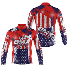 Load image into Gallery viewer, Custom BMX cycling jersey Cycle gear with 3 pockets Anti-UV full zipper American bike shirt| SLC73