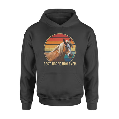Custom photo best horse mom ever vintage personalized gift hoodie