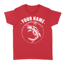Load image into Gallery viewer, Custom name sturgeon fishing tattoos shirt Women's T-shirt - NQSD310