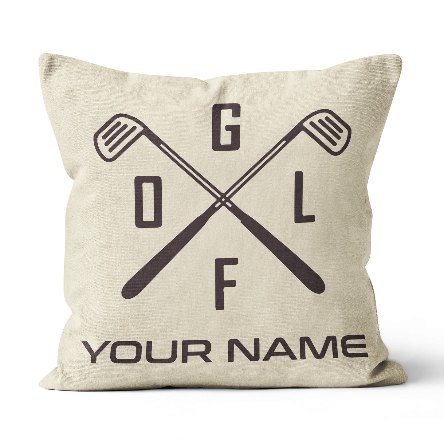 Retro Cross Golf Clubs Custom Pillow Personalized Golf Gifts For Golfer LDT1128