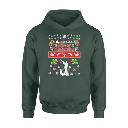 Merry Christmas Hunting standard Hoodie Hunting dog - Christmas gift ideas for hunter FSD585