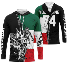 Load image into Gallery viewer, Dirt bike custom jersey Motocross for kid adult green MX racing shirt UV protective motorcycle PDT26