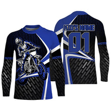 Load image into Gallery viewer, Adult&amp;Kid Custom Motocross Jersey UPF30+ Dirt Bike MX Racing Off-road Motorcycle Shirt NMS1151