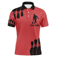 Load image into Gallery viewer, Funny Men Polo Bowling Shirt, My Mind&#39;s in The Gutter But My Balls Aren&#39;t, Custom Bowler Team Jersey NBP24