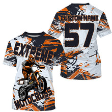 Load image into Gallery viewer, Kid men women extreme Motocross racing jersey UPF30+ custom Dirt Bike off-road shirt motorcycle PDT412