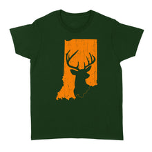 Load image into Gallery viewer, Bucks of Indiana deer hunting hunter orange, Indiana hunting, deer hunting shirt D03 NQS2920 Standard Women&#39;s T-shirt
