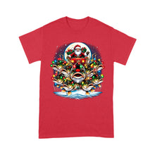 Load image into Gallery viewer, T-Shirt - Nine Bass fish as Santa's Reindeer