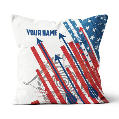 Personalized American Flag Arrow Archery Pillow Gifts For Archery Lovers VHM0847