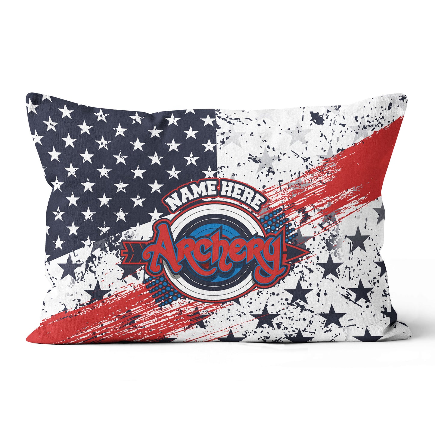 Personalized American Flag Target Archery Pillow Gift For Archery Lovers VHM0934