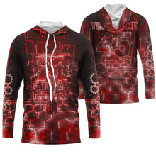 Load image into Gallery viewer, Motocross for kid men women red dirt bike jersey personalized UPF30+ MX shirt racing motorcycle PDT23