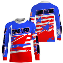 Load image into Gallery viewer, BMX Life Custom American adult kid BMX jersey UPF30+ Extreme sport cycling gear USA bike shirts | SLC80