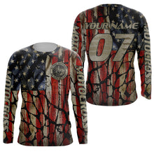Load image into Gallery viewer, Adult&amp;Kid custom Motocross jersey UPF30+ No Guts No Glory American flag MX dirt bike racewear| NMS926
