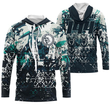 Load image into Gallery viewer, Custom motocross jersey blue camouflage kid men women UPF30+ MX racing dirt bike offroad motorcycle NMS985
