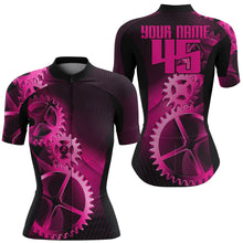 Load image into Gallery viewer, Custom Cycling Jersey Sprocket Mountain Bike Cycle Racing Bicycling Shirt Road Biking - Pink| NMS834