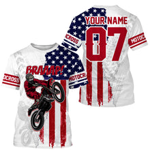 Load image into Gallery viewer, American motocross jersey personalized UPF30+ Brap dirt bike racing off-road motorcycle riders NMS987