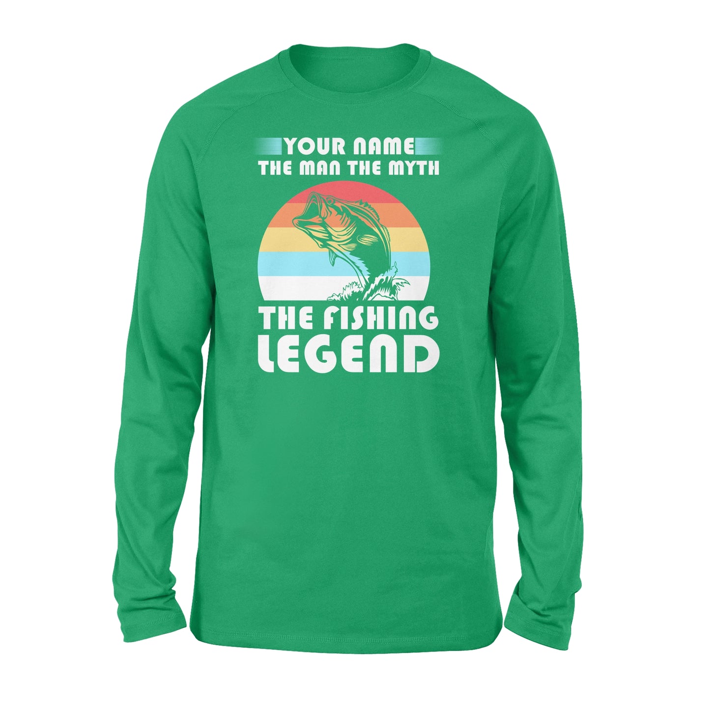 Custom name the man the myth the legend 1970s vintage retro personalized gift - Standard Long Sleeve